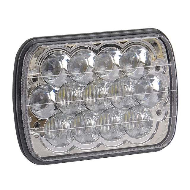 5X7 duim Hi/Lo Beam Truck Vierkante LED-koplig vir Jeep