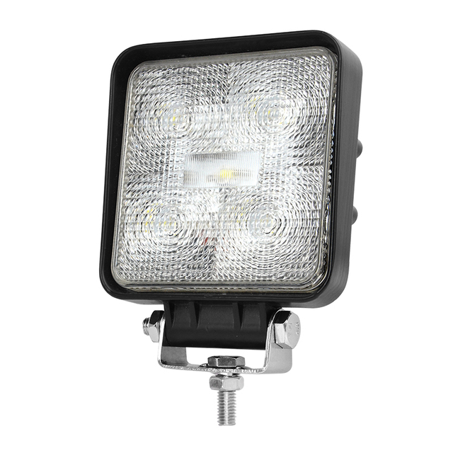 Luz de trabajo inversa para carretilla elevadora LED cuadrada de 4' y 15W para quitanieves de cami&oacute;n