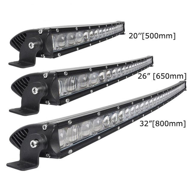 Car Truck Single Row Combo Beam Curved LED Work Light Bar para sa 4X4 Driving