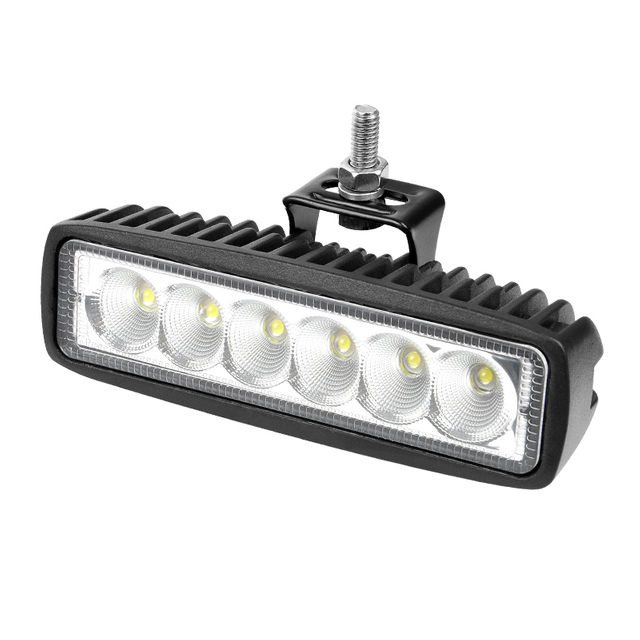 6 ኢንች 18 ዋ Slim LED የስራ ብርሃን ባር ከመንገድ ውጭ የጭነት መኪና