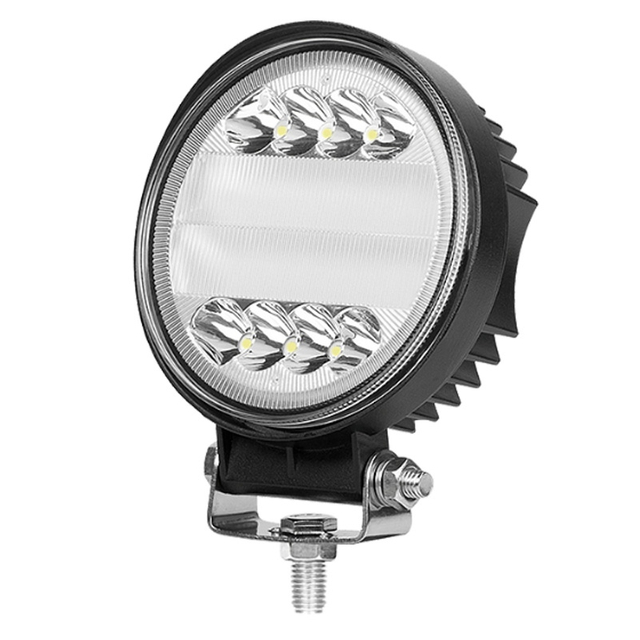 27W 12V 24V ronde werkende lamp 4.5' LED-motorlig vir veldmotor-landboutrekker