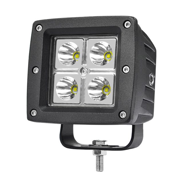 Lampe LED carr&eacute;e de 3 pouces 12W pour v&eacute;hicule tout-terrain