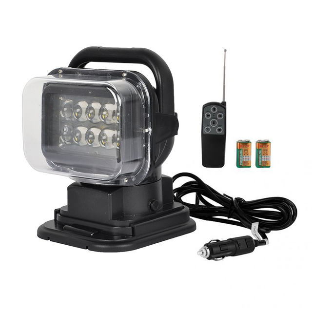 Auto Lighitng 7 Inch 50W Remote Control LED Search Light para sa Marine