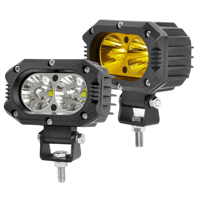 4 inča 30 W četvrtasta bijela jantarna LED radna svjetiljka za terenska svjetla za maglu