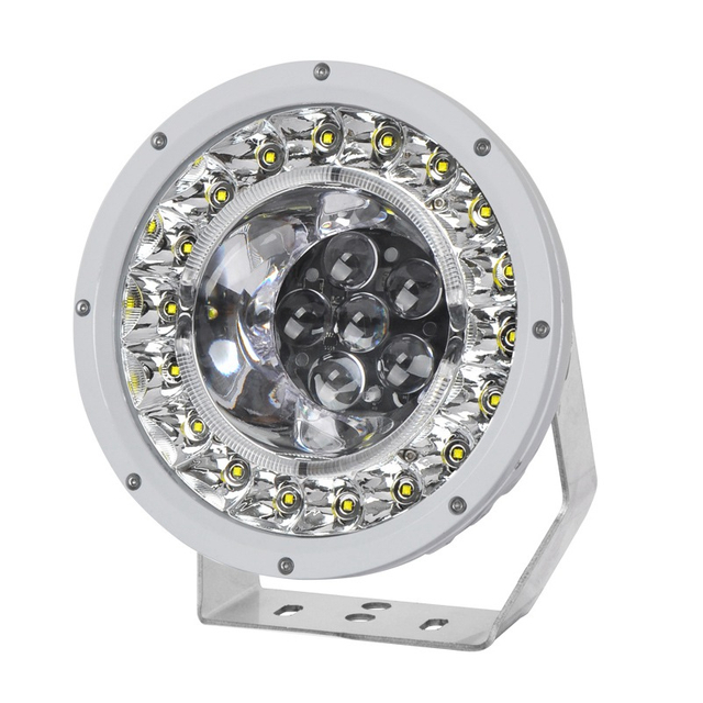 9 tommer 162W rundt LED-arbeidslys med 3 m&oslash;nstre