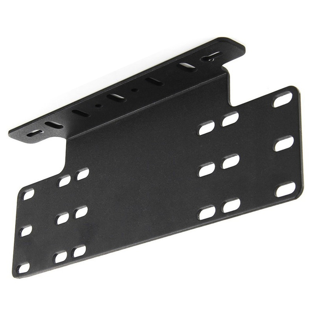 EU/US รถป้ายทะเบียนด้านหน้าผงเคลือบขัดเงาสำหรับติดตั้ง LED Work Light Bar